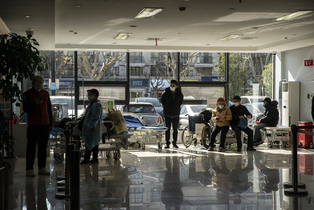 Covid Hits Shanghai With Crowded Hospitals