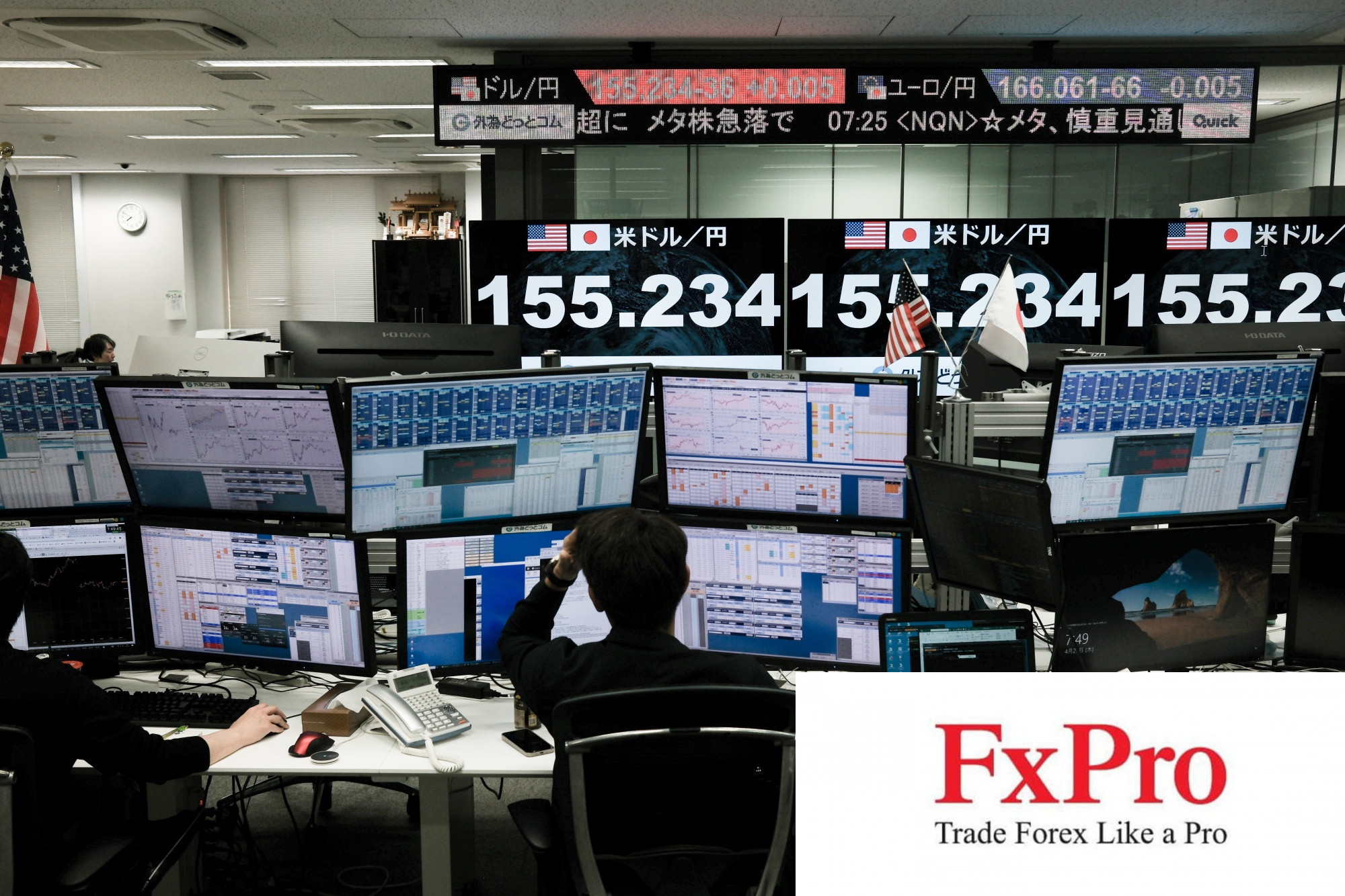 Các nhà đầu tư lo lắng về khả năng Nhật Bản can thiệp khi USDJPY phá vỡ ngưỡng 155